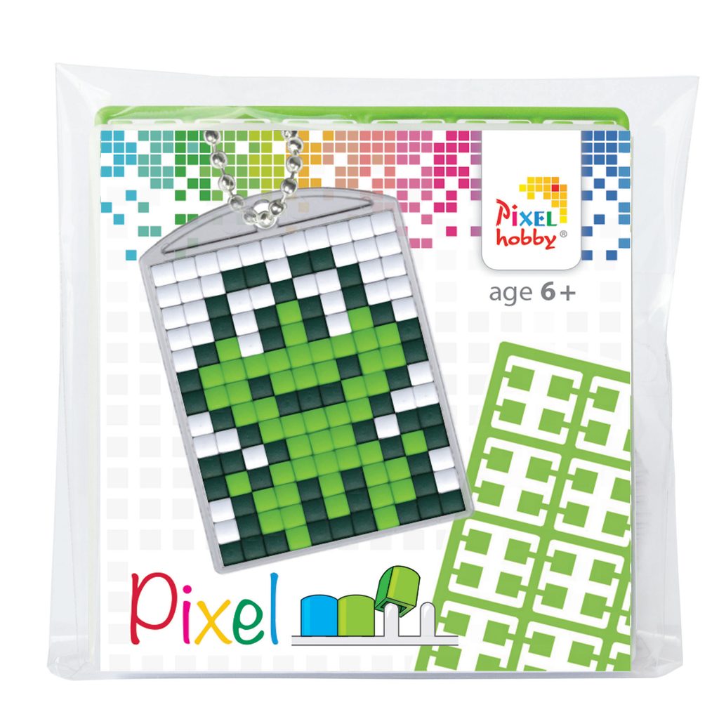 Pixel keychain frog | Manumi.eu