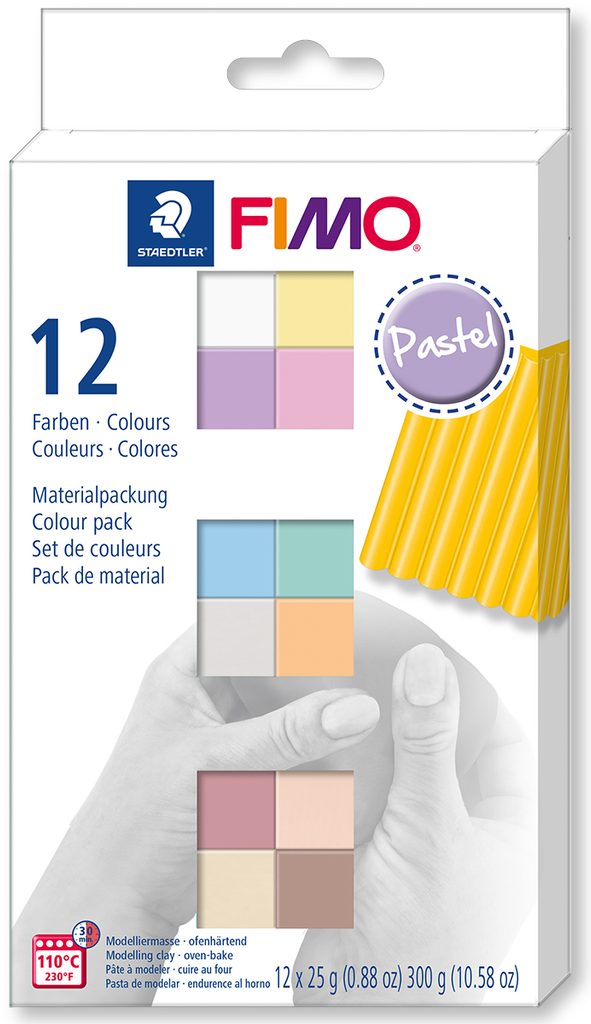FIMO Soft set of 12 colours 25g Pastel | Manumi.eu