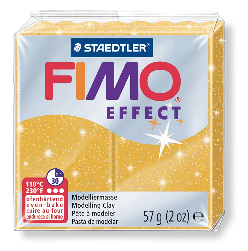 FIMO Effect 57g (8020-112) gold with glitter | Manumi.eu
