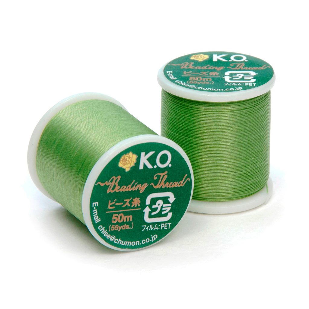 K.O. beading thread B 50m green No.6