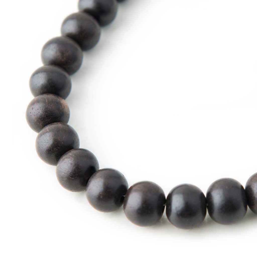 Bead From Ebony Wood 10mm Dobeado Com
