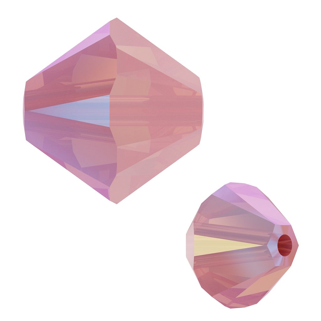 6mm Pink Rose Faceted CZ Gemstones. Dusty Pink Gem. Mauve