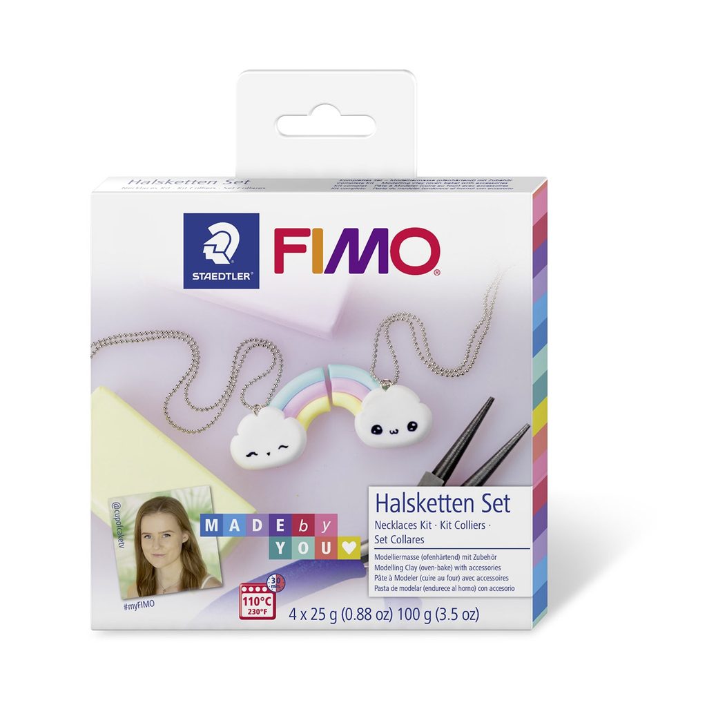 Fimo Soft Polymer Clay Set, 12 Pastel Colors 25g, Oven-hardening