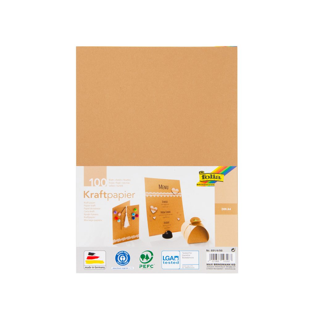 Livre papier Kraft 100 g/m² 120 feuilles A4 21 - Scrapmalin