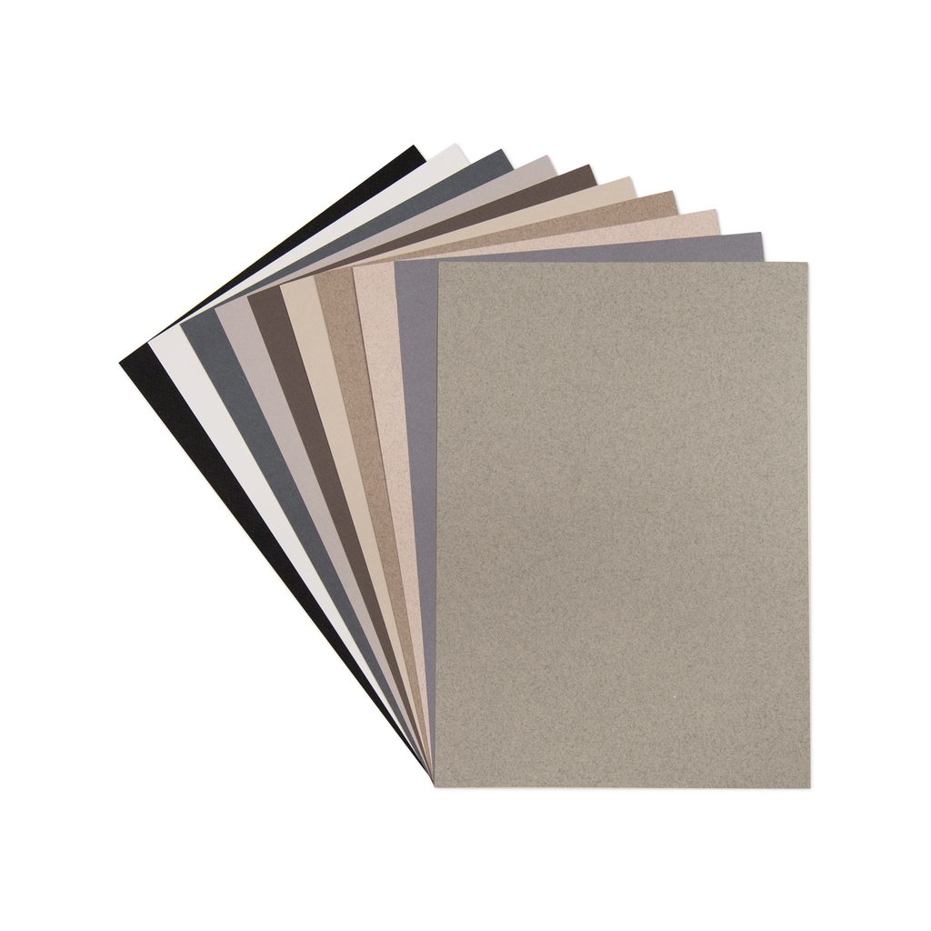 Canson coloured papers Mi-Teintes GREY 10 sheets A4 160g/m² | Manumi.eu
