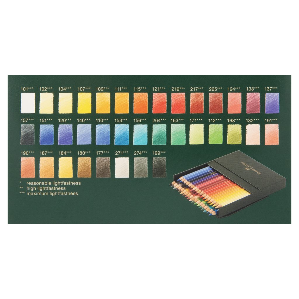 Color FABER CASTELL Polychromos Estuche Metal X 36