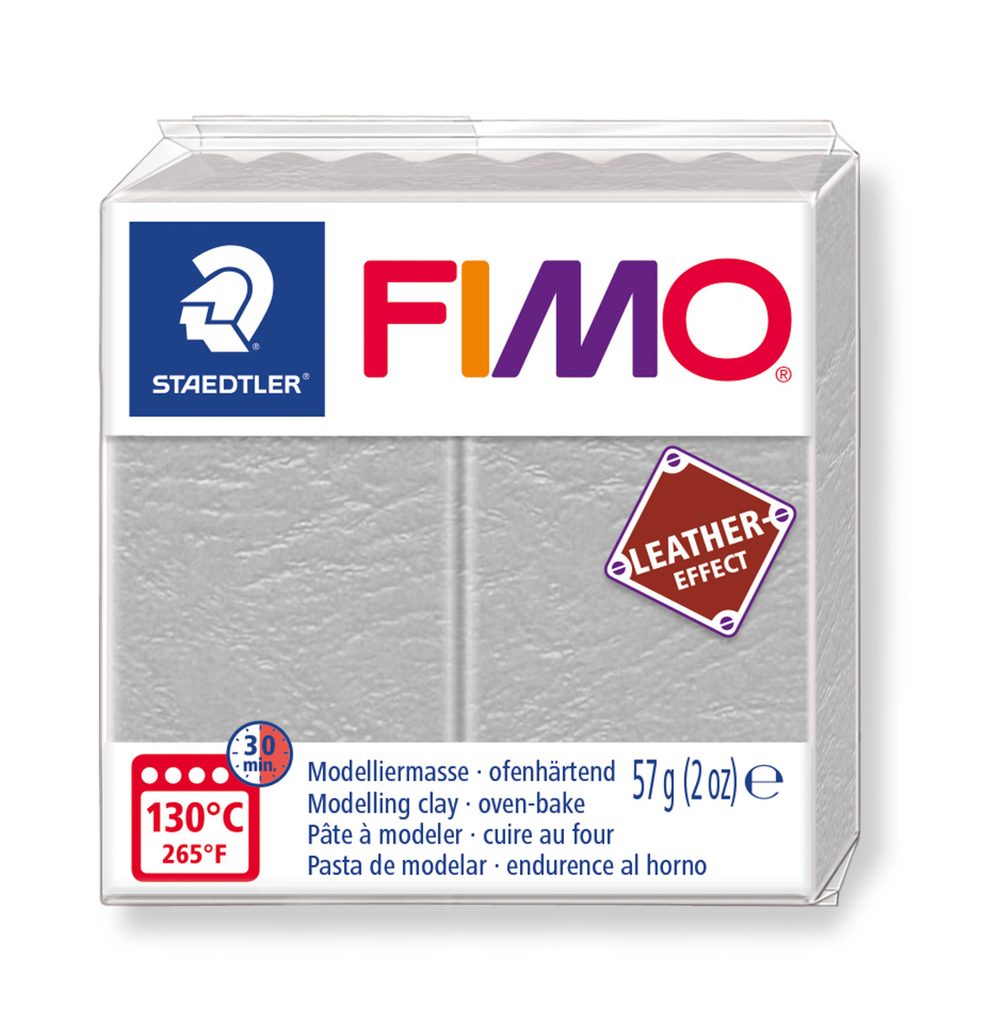 FIMO Leather Effect (8010-809) dove grey