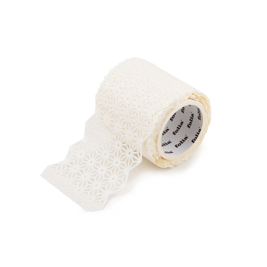 Lace washi tape white