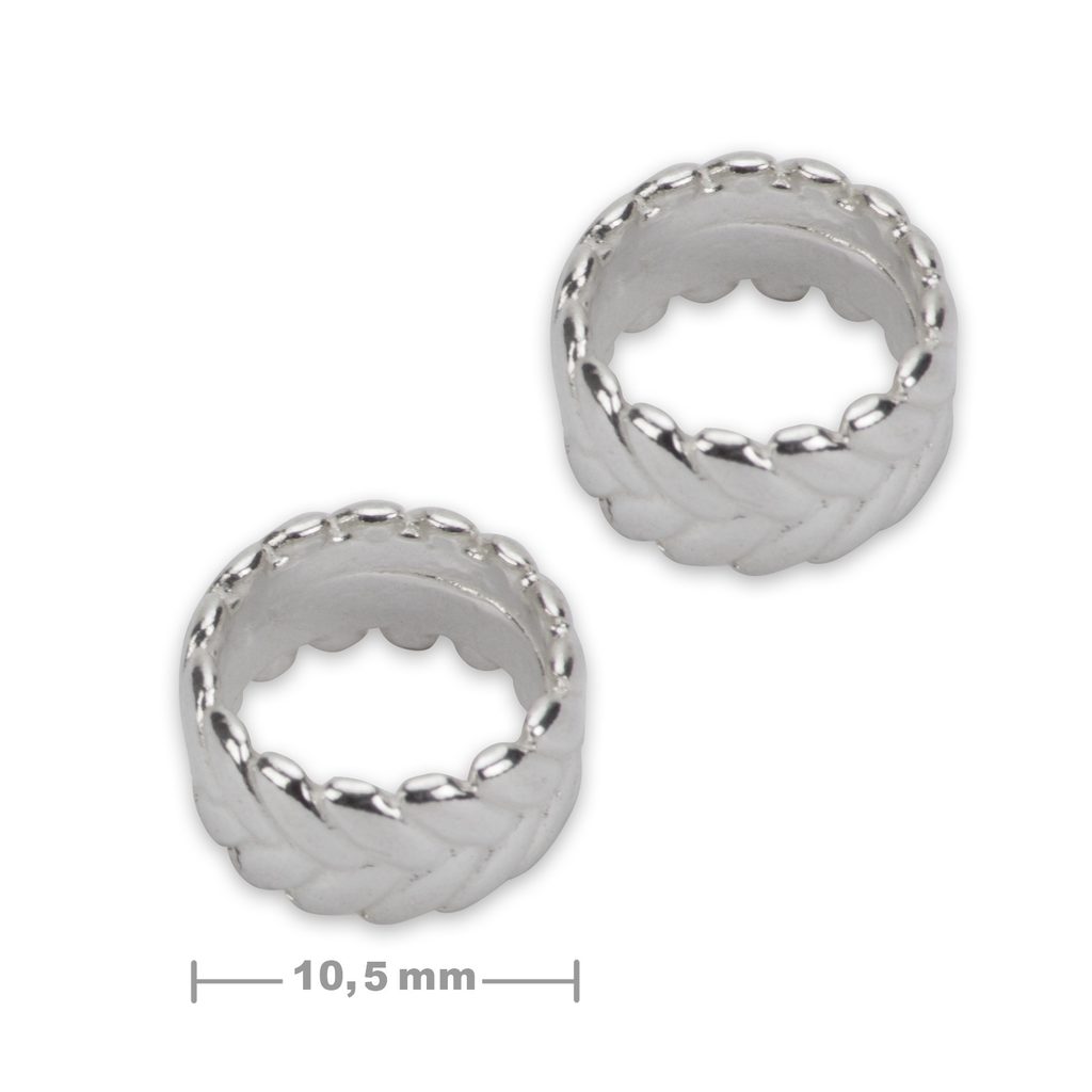 Sterling silver 925 spacer ring 10.5x5.5mm No.327 | Manumi.eu