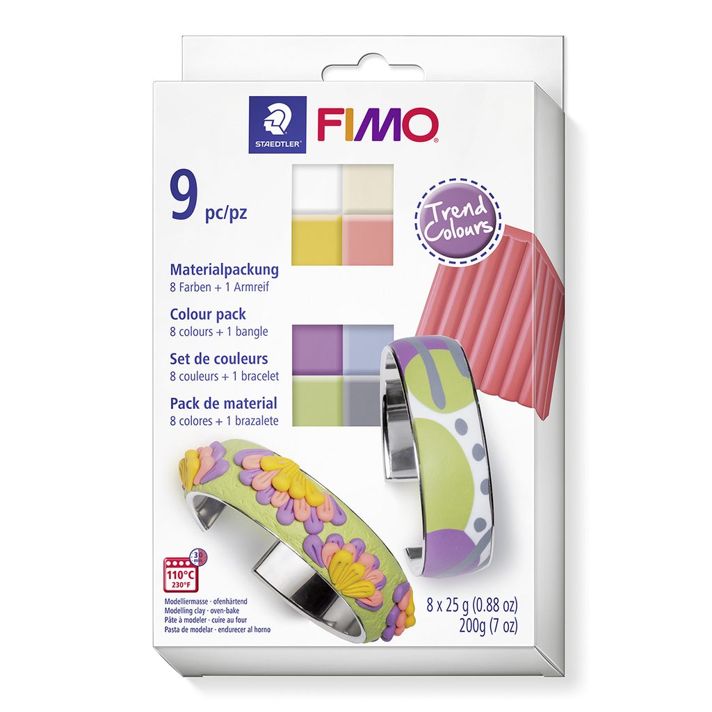 FIMO Soft sada TREND DIY Náramek 8 barev | Manumi.cz