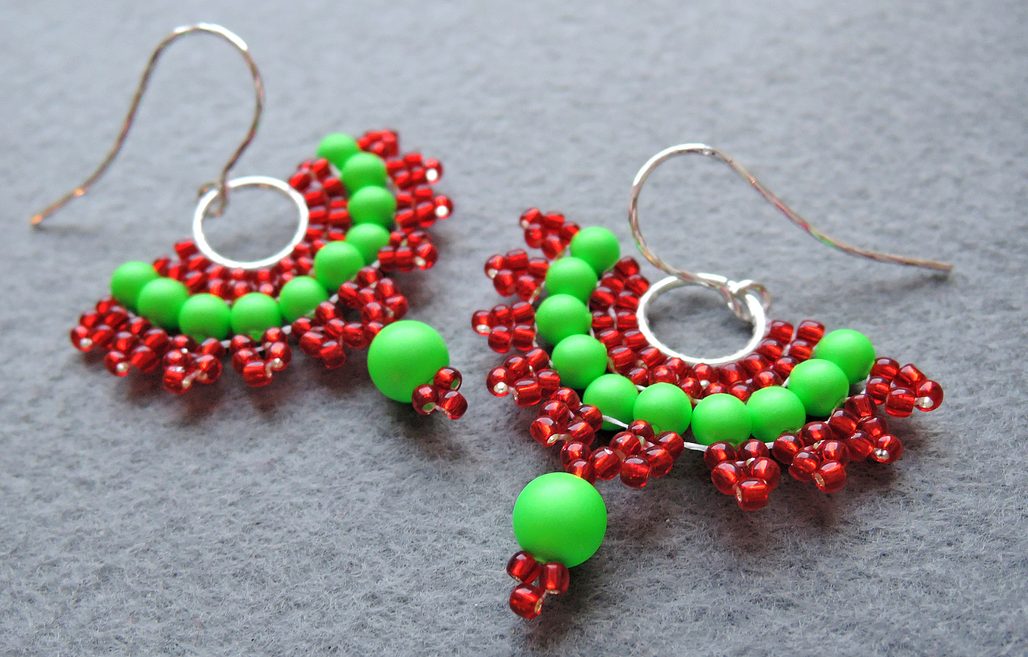 Návod na výrobu náušnic Vějířky