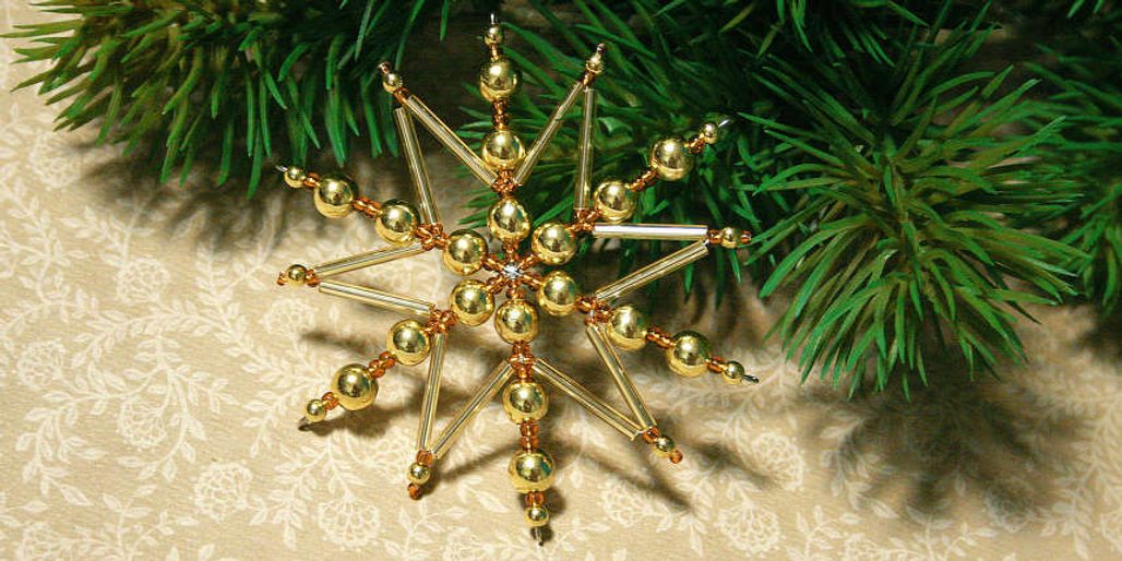 Návod na výrobu zlatavé hvězdy