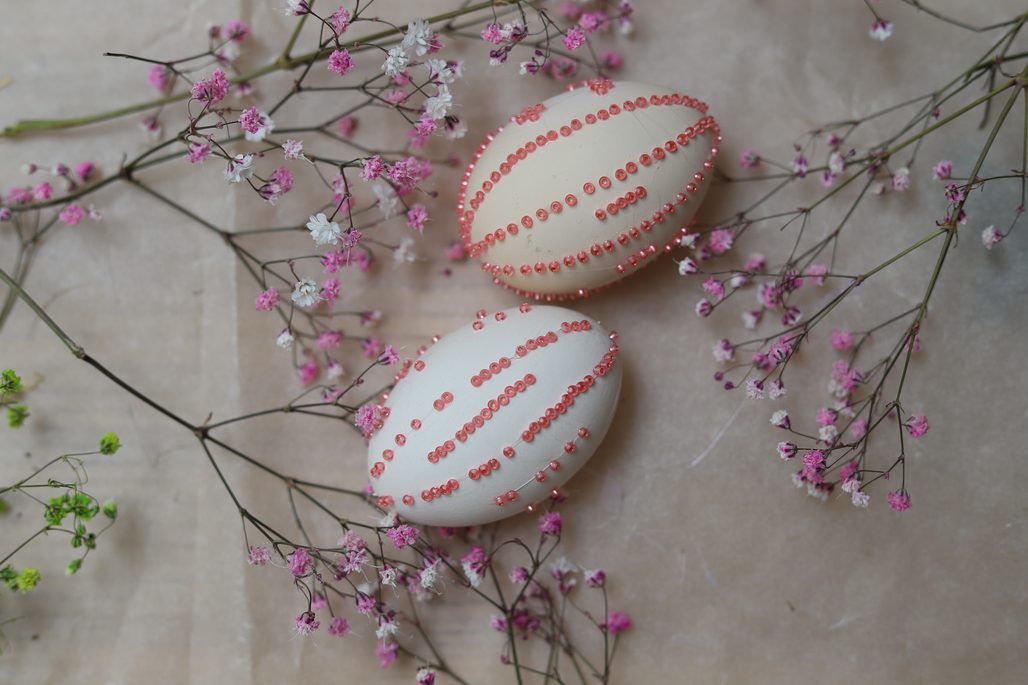 Návod na výrobu vajíček s korálky