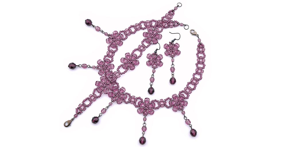 Návod na výrobu plesové soupravy Amethyst