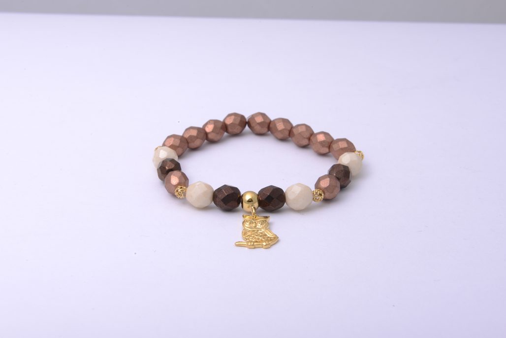 Návod na výrobu broušeného náramku se sovičkou