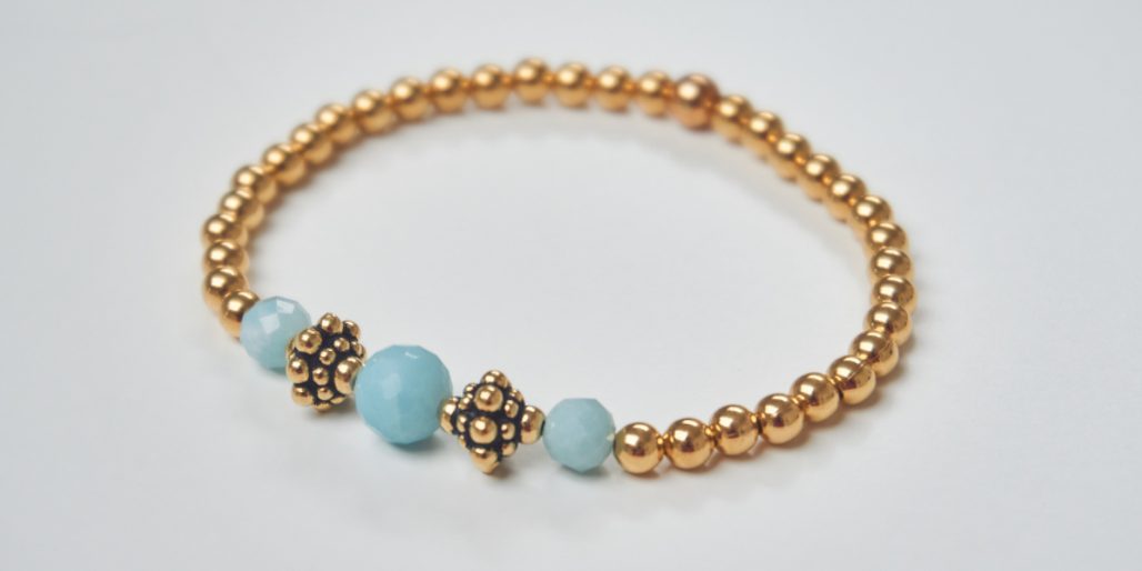 Návod na výrobu elegantního náramku s broušenými minerály 4