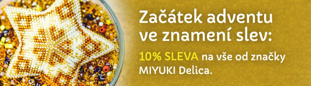 Advent ve znamení slev: 10% sleva na MIYUKI Delica!