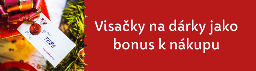 Dárkové visačky s panem Korálkem jako bonus k nákupu