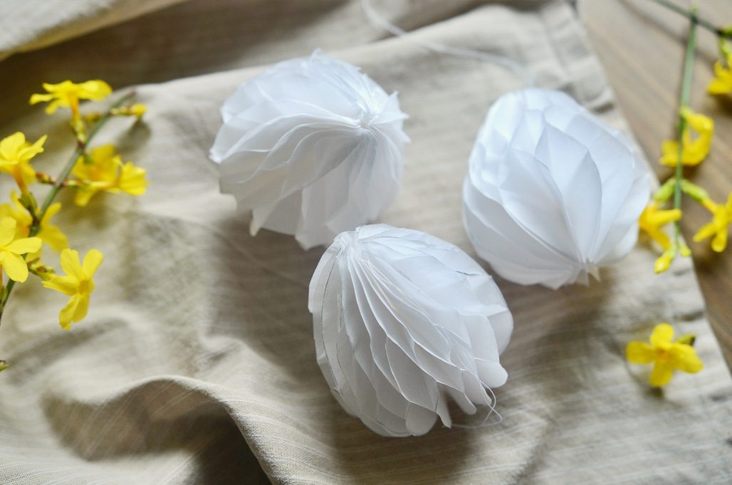 Návod na výrobu vajíček z hedvábného papíru