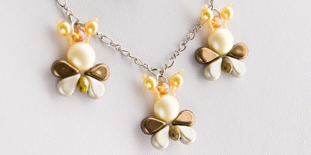 Návod na výrobu náušnic "Včeličky" z Amos par Puca®