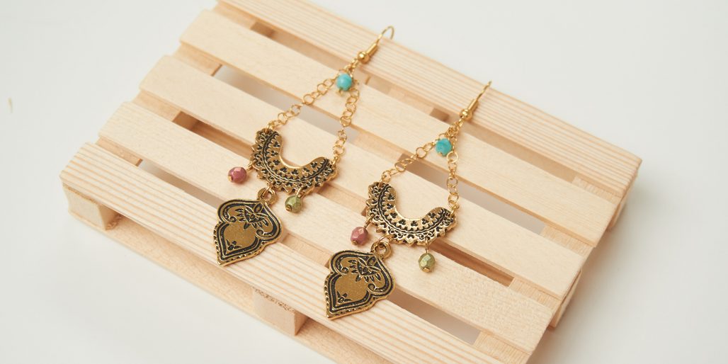 Návod na výrobu boho náušnic 12