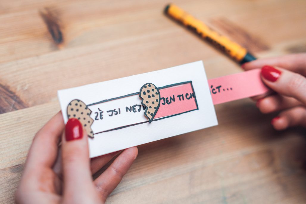 Návod na výrobu ukrytého zamilovaného vzkazu