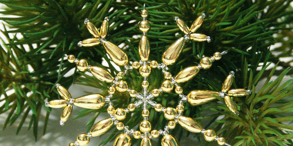 Návod na výrobu vločky plné třpytu