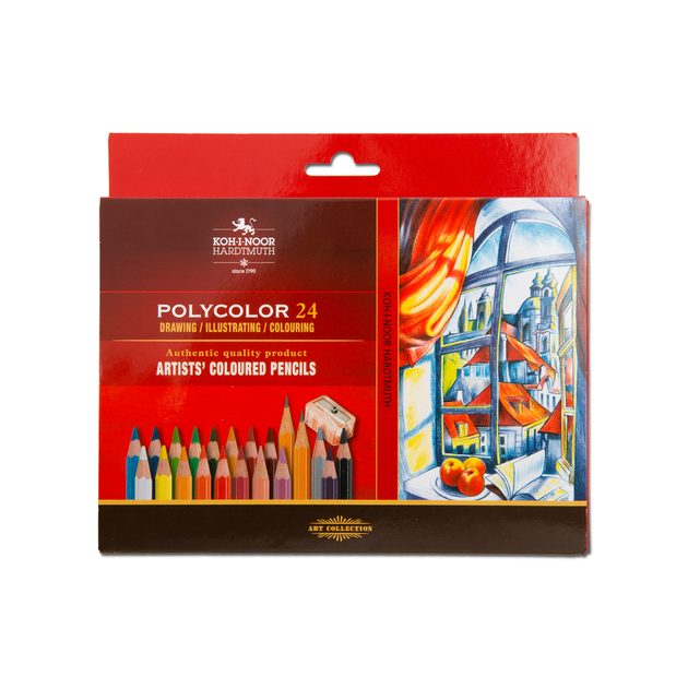 Koh-i-noor thick coloured pencils TRIOCOLOR 24pcs
