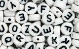 Acrylic alphabet letter beads