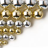Metallic plastic beads