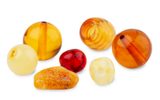 Amber beads and chips