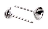 Stainless steel ear posts and earnuts