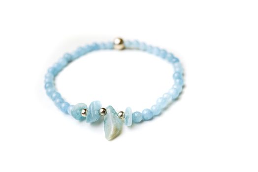 Návod na výrobu náramku s akvamarínem