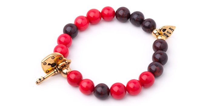 Návod na výrobu náramku s korálem a brekciovým jaspisem