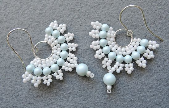 Návod na výrobu náušnic Vějířky