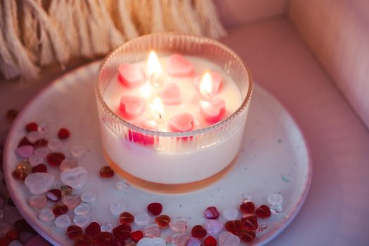 Návod na výrobu Valentýnský svíčky