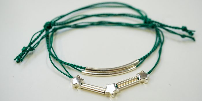 Návod na výrobu smaragdového setu náramků