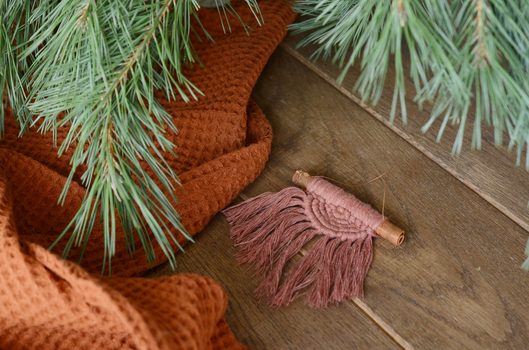 Návod na výrobu skořicové macramé ozdoby