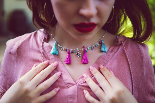 Návod na výrobu boho náhrdelníku 2