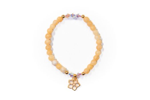 Návod na výrobu náramku ze žlutého kalcitu