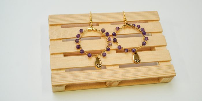 Návod na výrobu drátkovaných náušnic s minerály