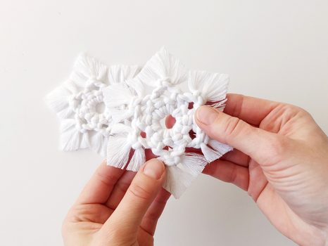 Návod na výrobu macramé vloček/hvězdiček