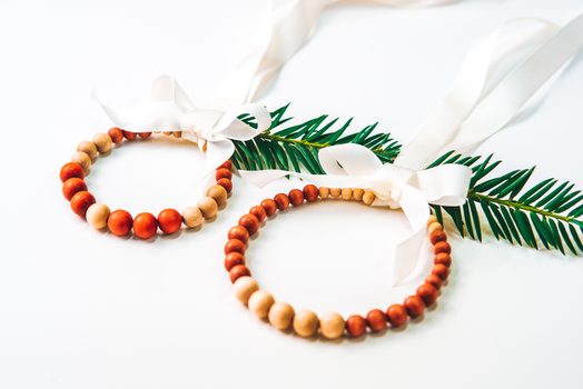 Návod na výrobu dřevěných korálkových věnečků