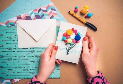 Návod na výrobu přání s balonky