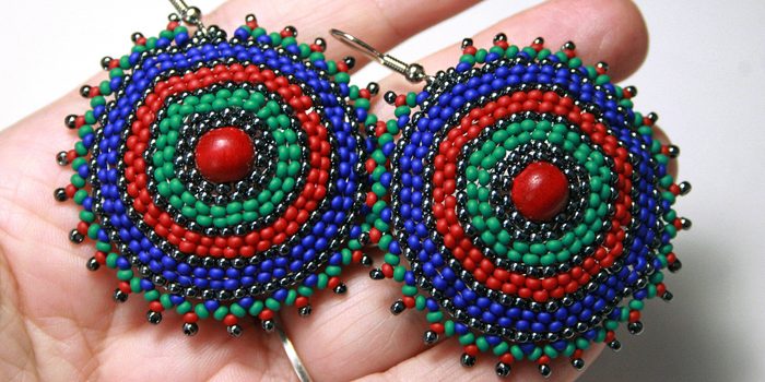 Návod na výrobu kulatých rokajlových náušnic