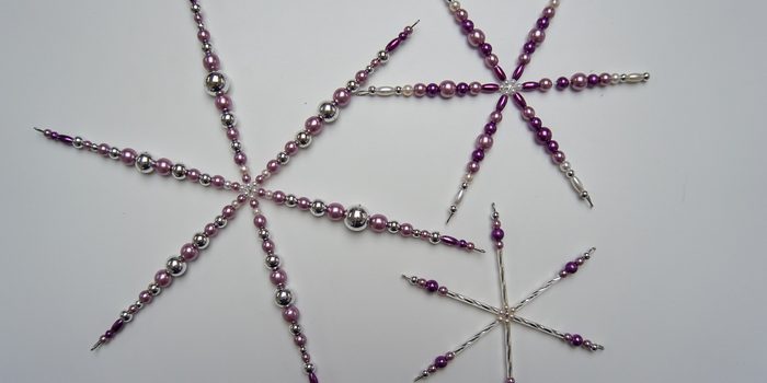 Návod na výrobu fialového tria vánočních hvězd