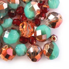 Czech glass fire polished beads