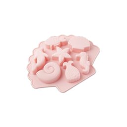 Set of 7 silicone moulds for casting creative clay sea life