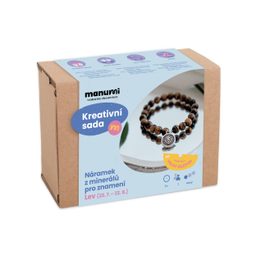 Manumi kreativní sada na výrobu náramku z minerálů se znamením zvěrokruhu Lev