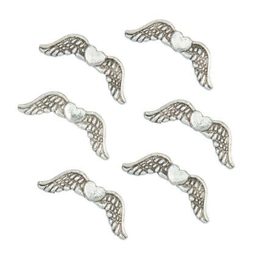 Andělská křídla 20x7x3 mm stříbrná č. 5